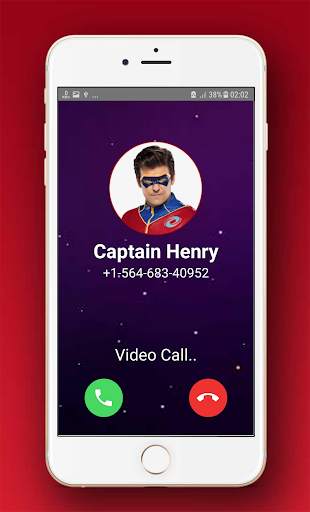 Captain Henry Danger Video Call & Chat simulator screenshot 1