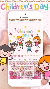 Cute Children's Day Keyboard Theme screenshot 1