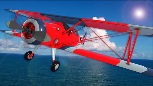 Flying Jet Airplane Stunt Racing screenshot 1