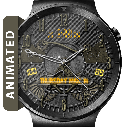 Steam Punk HD Watch Face Widget &amp; Live Wallpaper icon