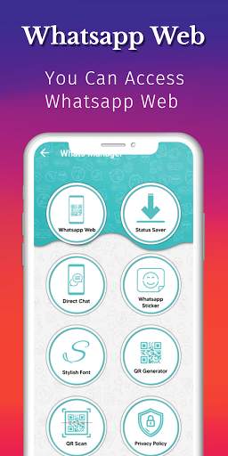 Whats Manager - Direct Chat, Whatsapp Web, Status screenshot 3