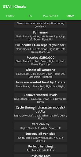 Cheat Codes for III screenshot 4