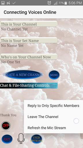 Four Way WiFi Walkie Talkie Radio & More screenshot 3