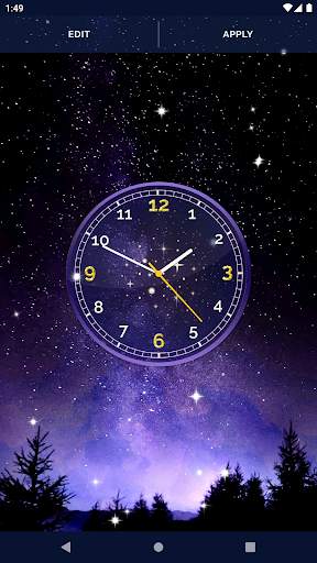 Night Sky Clock Wallpapers screenshot 8
