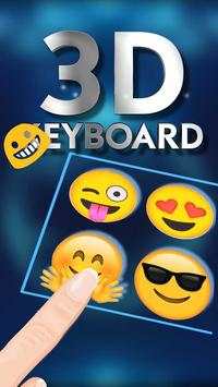 3D hologram tech keyboard theme 3 تصوير الشاشة