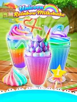 Unicorn Food - Rainbow Ice Cream Milkshake screenshot 1