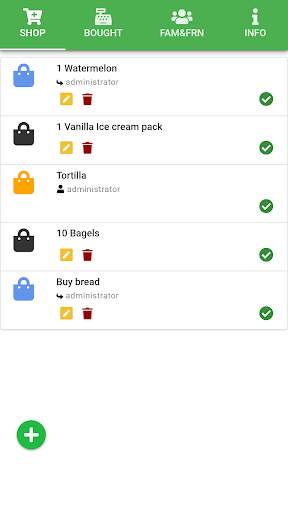 Family Shopping Manager: Sync your family shopping screenshot 1