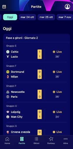 Champions League Ufficiale screenshot 2