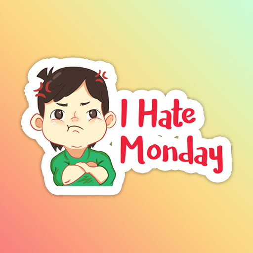 English Chat Boy Stickers - WAStickerApps icon