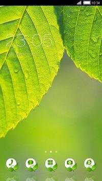 Green Leaf C Launcher Theme screenshot 1