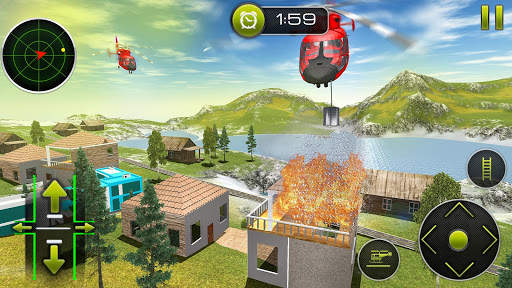 Simulador helicóptero 3D: jogos helicóptero resgat screenshot 3