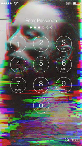Glitch art Screen Lock screenshot 2