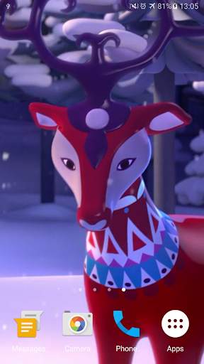 Christmas Deer Live Wallpaper screenshot 2