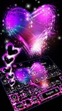 Love Sparkling Keyboard Theme screenshot 1