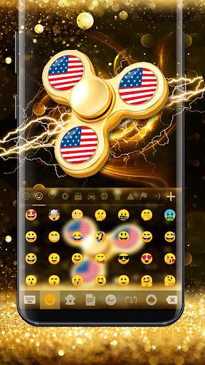 Golden Luxury Keyboard Theme screenshot 2