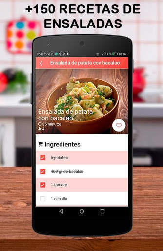 Recetas de ensaladas saludables dieta de adelgazar screenshot 1