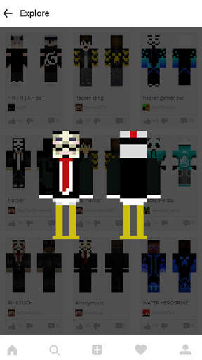 Hackers Skins For Minecraft screenshot 2