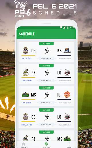 PSL 6 2021 Pakistan Super League Schedule & Teams screenshot 3