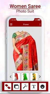 Women Saree Photo Suit 1 تصوير الشاشة