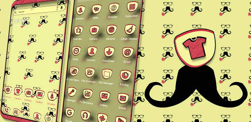 Cool Mustache Launcher Theme screenshot 5