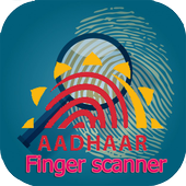 Free aadhaar finger scanner icon