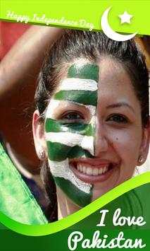 Pakistan Flag Face Maker-Pak Flag Stickers screenshot 2
