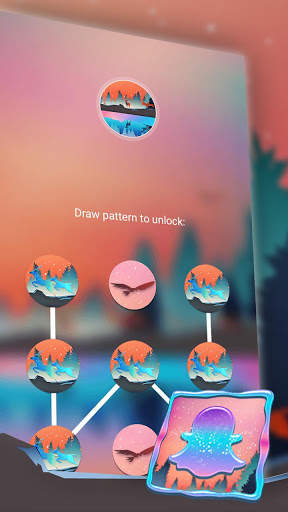 Deer Lake Painting Launcher Theme 4 تصوير الشاشة