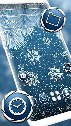 Winter Snowflake Launcher screenshot 1