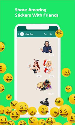 NEW 3D Emoji, HD Stickers for Whatsapp & WASticker screenshot 2