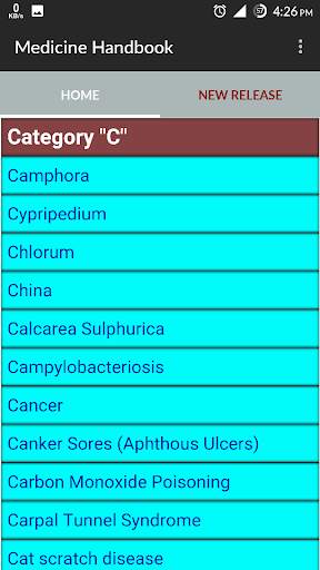 Medicine Handbook screenshot 2