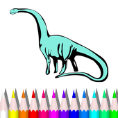 Dragon&amp; Dinosaur Coloring Book icon