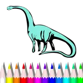 Dragon& Dinosaur Coloring Book