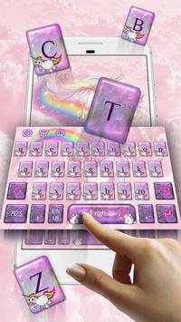 Mystical Unicorn Keyboard Theme screenshot 1