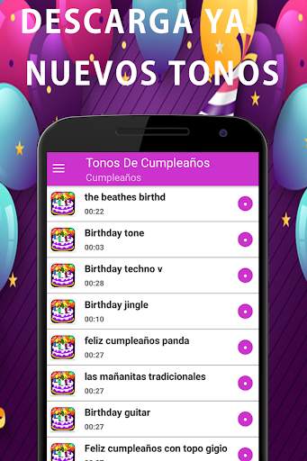 Tonos de Canciones de Feliz Cumpleaños Gratis screenshot 3
