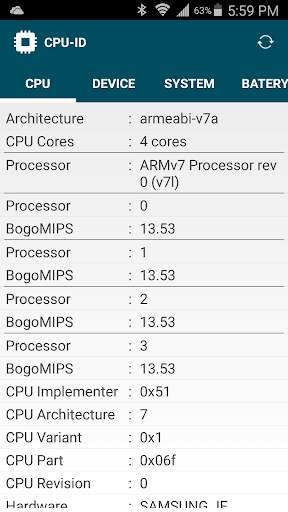 CPU-ID 2 تصوير الشاشة