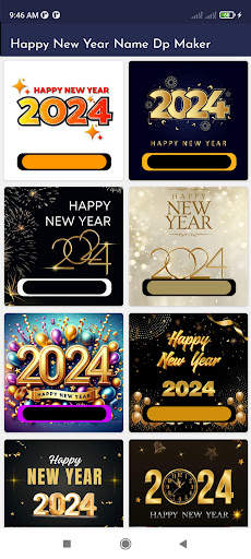 Happy New Year Name DP 2024 screenshot 2