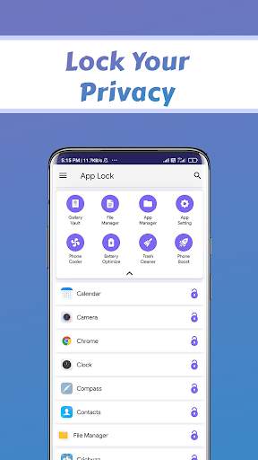 AppLock Secure- App Lock with Gallery Lock. 1 تصوير الشاشة
