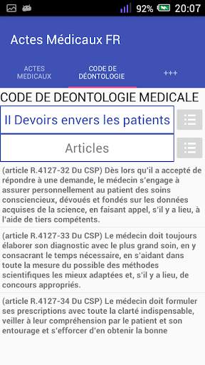 Actes Médicaux Français screenshot 5