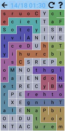 Snaking Word Search Puzzles screenshot 5