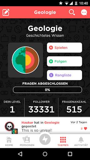QuizUp screenshot 1