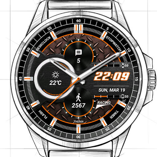Racing Watch Face & Clock Widget screenshot 12
