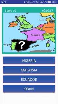 World map quiz & Geography trivia game screenshot 2