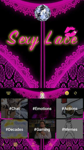 Sexy Lace Kika Keyboard Theme screenshot 3