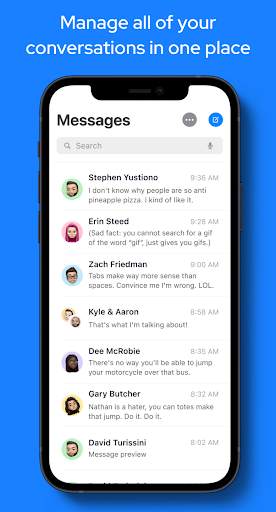 Messages iOS screenshot 1