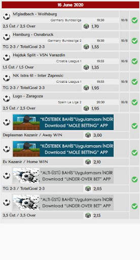 Betting Mobile / Sports Prediction / 95% Success screenshot 6