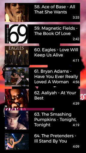 Love Songs Golden Memories 90's (Top 100) screenshot 7