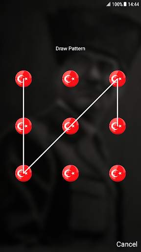 Atatürk Pattern Lock Screen screenshot 2