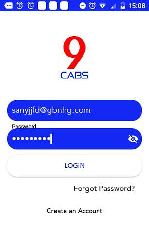 9cabs partner screenshot 1