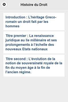Histoire du Droit 1 تصوير الشاشة
