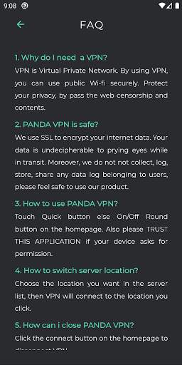 PANDA VPN screenshot 4